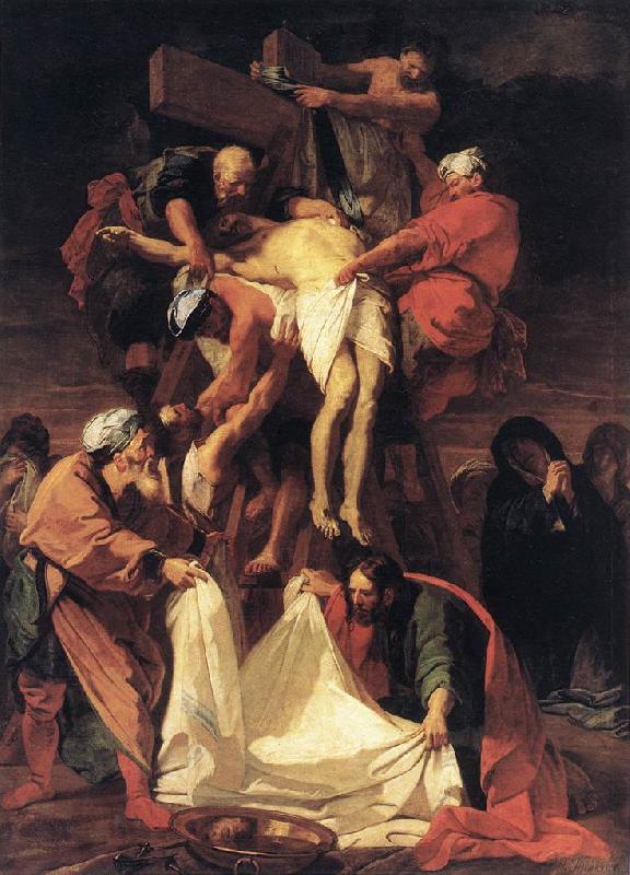 JOUVENET, Jean-Baptiste Descent from the Cross s oil painting image
